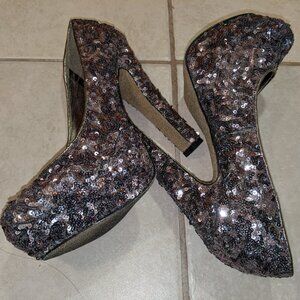 Steve Madden Sequin Platform Pumps